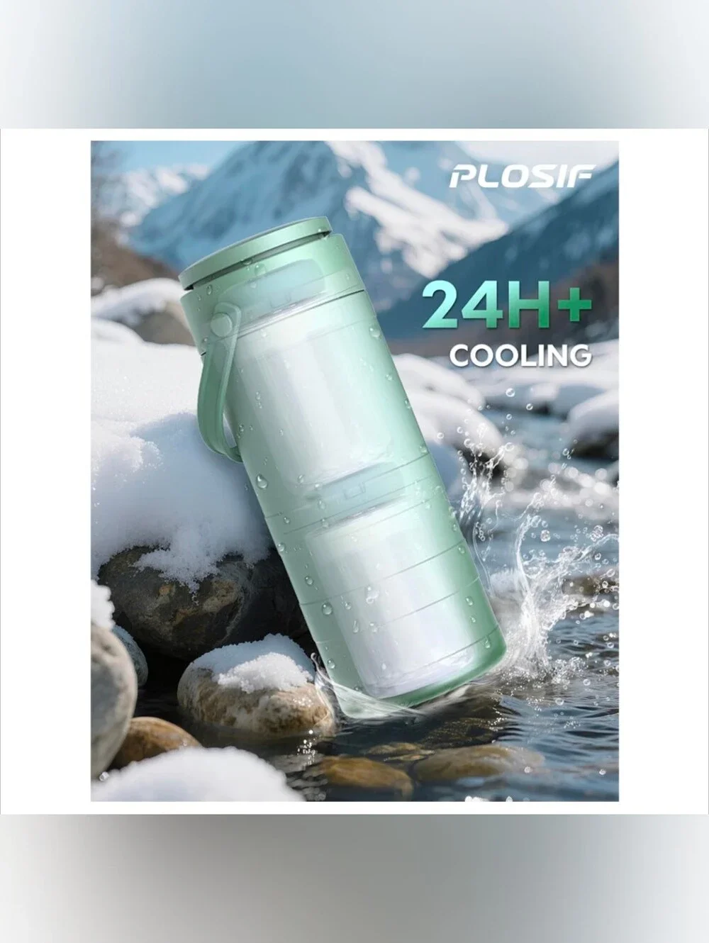 Mint Green Portable Breast Milk Cooler with Digital Display-New Still Sealed